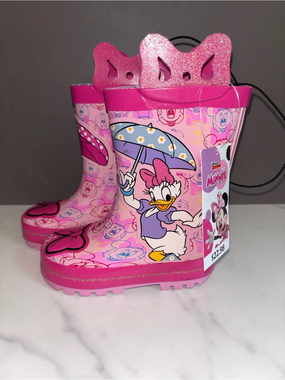 Minnie Mouse Pink Rain Boots